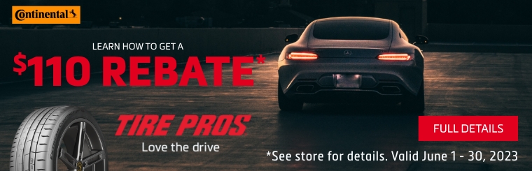 Continental Rebate | Fort Washington Tire Pros and Auto Center