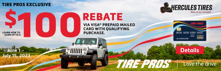 Hercules Rebate | Fort Washington Tire Pros and Auto Center